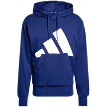 adidas Essentials Big Logo French Terry Kapuzenpullover Dark Blue / White XS
