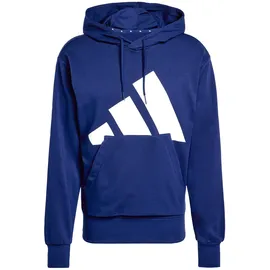 adidas Essentials Big Logo French Terry Kapuzenpullover Dark Blue / White XS