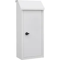 ARREGUI Zustellungs- Briefkasten Weiß inkl. Zeitungsfach