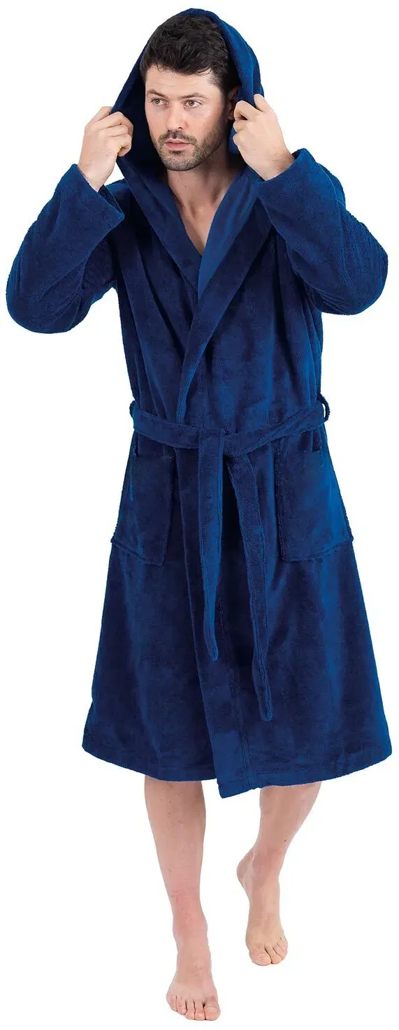 wewo fashion Herren Kapuzenmantel 1018 mit Kapuze S | jeansblue - blau