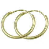 GALLAY Creolen 15x1,1mm gold glänzend 9Kt GOLD onesize
