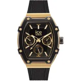 ICE-Watch ICE boliday Black Gold - Schwarze Damenuhr mit Silikonarmband - 022865 - gelbgold