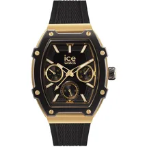 ICE-Watch ICE boliday Black Gold - Schwarze Damenuhr mit Silikonarmband - 022865 - gelbgold