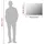 vidaXL Rahmenloser Spiegel 70 x 50 cm Transparent