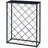 [en.casa] Weinregal Taivassalo 71,5 x 53 x 20 cm Schwarz