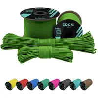 EdcX 2 mm Nylon Paracord 275 (50 und 100 m) – 100% Nylonseil, 3-adrige Schnur, Nylonschnur 2 mm in vielen Farben (Green Golf, 50 m)