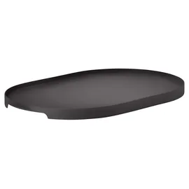 ZONE Denmark Singles Serviertablett, Dekoratives Tablett aus Metall, 35 x 23 cm, Schwarz