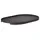 ZONE Denmark Singles Serviertablett, Dekoratives Tablett aus Metall, 35 x 23 cm, Schwarz