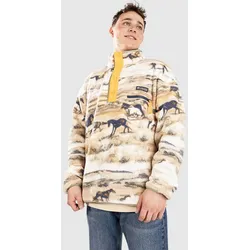 Columbia Helvetia II Printed Half Snap Fleece Sweatjacke lemon wash roaming Gr. S