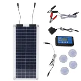 Tragbarer Batteriewächter - Solar -Trickle -Ladegerät, 100W Marine Solar Lading Panel | Output Water of Power Ladegerät, RV-Bootsmotorrad-Energiequelle für 12V-24 V-Autoanwendungen