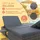 CASARIA Sonnenliege 200 x 160 x 33 cm Grau/Anthrazit