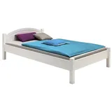 Idimex Massivholzbett 100 x 200 cm Weiß