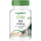 Fairvital | PEA 400mg - 90 Kapseln - Palmitoylethanolamid - Für 3 Monate - Qualitätsgeprüft und sicher dosiert - 100% vegan - Made in Germany