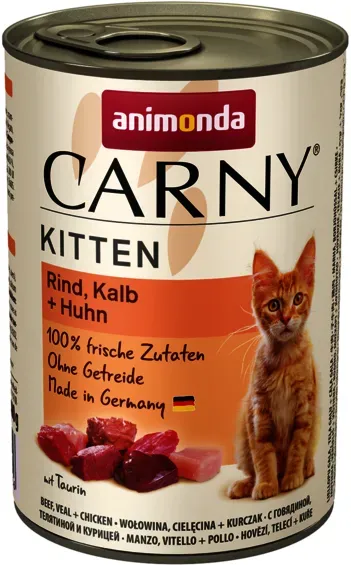 Animonda Cat Carny Kitten Rind, Kalb und Huhn 6x400g (Rabatt für Stammkunden 3%)