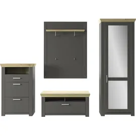 Set One by Musterring GA York Kombi 155 Garderoben-Set 155 x 40 x 200 grau