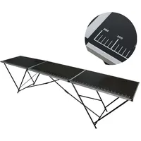 Trutzholm Tapeziertisch Alu Flohmarkttisch 300x60 cm Schwarz