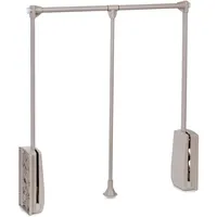 Emuca - Kleiderlift für Schrank, Ausziehbarer Kleiderlift 600-830mm Breite,