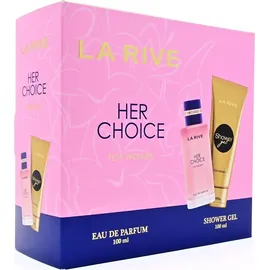 La Rive Her Choice Eau de Parfum 100 ml + Shower Gel 100 ml Geschenkset