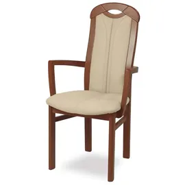 Home Affaire Armlehnstuhl ALEX, Stuhl,Armlehnstuhl (1 St), Stuhl, Armlehnstuhl, Ausführung mit und ohne wasserabweisender Stoff beige|braun