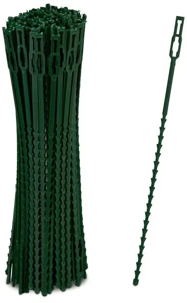 Relaxdays Pflanzenbinder 23 cm 400er Set Dunkelgrün
