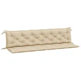 vidaXL Gartenbank-Auflagen 2 Stk. Beige 200x50x7 cm Oxford-Gewebe