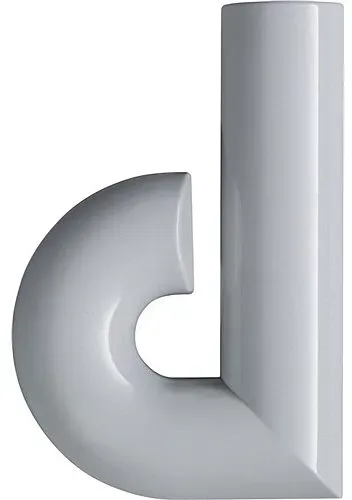 Hausnummer Buchstabe d Spezial-Polyamid reinweiß 90 33mm Hewi (Ausführung: reinweiß 90 33mm Hewi)