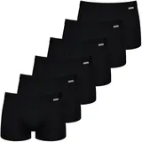 Nur Der Retro Pants Boxer Cotton Stretch schwarz/weiß XL 6er Pack