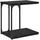 vidaXL Beistelltisch, mit Regal Schwarz Eichen-Optik 50 x 35 x 52 cm