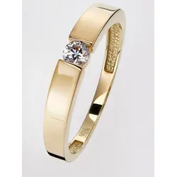 Fingerring LADY Gr. 20, silber (silber vergoldet 925), Fingerringe, Damen, 20, Silber 925 (Sterlingsilber)-Gold-Metall-Roségold 585-Metall, Silber 925 (Sterlingsilber), Gold, Metall, Rosu00e9gold 585, Metall