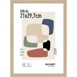 accent by nielsen Accent Holz Bilderrahmen Zoom 21x29,7 cm (A4), Natur,