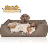 Knuffelwuff Hundebett Columbia M-L 85 x 63 cm grau