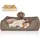 Knuffelwuff Hundebett Columbia M-L 85 x 63 cm grau