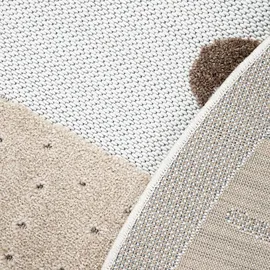 Paco Home Kinderteppich »Tweet 464« rund Spielteppich 3D Effekt Löwe, In- und Outdoor geeignet,