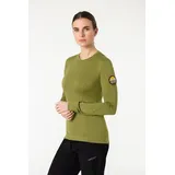 super.natural Trainingsshirt "Grava" in Khaki | Gr.: L