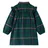 vidaXL Kinderkleid mit Langen Ärmeln und Rüschen Dunkelgrün 92