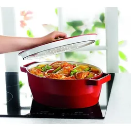 Pyrex Slow Cook Kasserolle 33 cm rot
