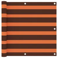 VidaXL Balkon-Sichtschutz Orange und Braun 90x500 cm Oxford-Gewebe