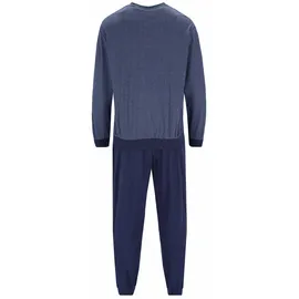 HAJO Pyjama Premium Cotton Blau 62