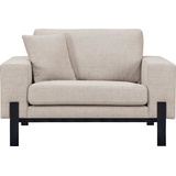 OTTO products Loveseat »Ennis Sessel Metallgestell«, Verschiedene Bezugsqualitäten: Baumwolle, recyceltes Polyester, beige