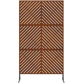 vidaXL Sichtschutz 200 x 100 cm Grau Stahl