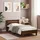 vidaXL Bettgestell 100 x 200 cm Braun