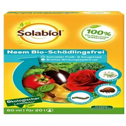 Solabiol Schädlingsfrei Neem Bio 60ml auch für den ökologischen Landbau