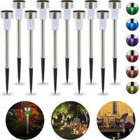 Relaxdays 20 x LED Solarleuchte Farbwechsel