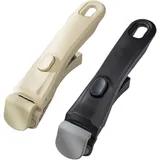 2Stk Abnehmbarer Pfannengriff, Griff Clip, Suppentopfgriff, Abnehmbarer Griff, Abnehmbarer Topfgriff, Abnehmbarer Bratpfannengriff, Abnehmbare Griffe, Ergonomischer Ersatz-Kochgeschirrgriff, Weiß