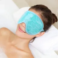 2x Augenmaske kühlend - Augen Gel Maske Set - Wiederverwendbare Augenmaske mit Gelperlen für heiße Kältetherapie, kalte Gesichtsaugenmaske für geschwollene Augen, trockene Augen und (color, One Size)