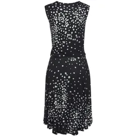 vivance by lascana Jerseykleid Shirtkleid Schwarz/Weiß 42