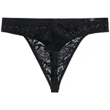HOM G-String Free Cut Lace Schwarz XL