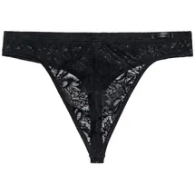 HOM G-String Free Cut Lace Schwarz XL