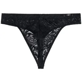 HOM G-String Free Cut Lace Schwarz XL