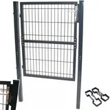 Apex Digital Apex - Quadratrohr Garten Tor 100x120cm Doppelstabmatten 56381 Gartentür Zaun Pforte